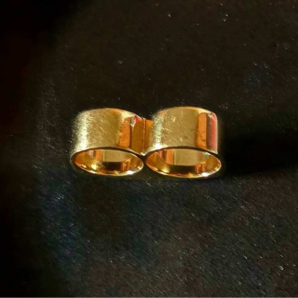 Marc by Marc Jacobs Gold-Tone-STANDARD SUPPLY LINE, Double Finger-Ring, RARE - Picture 14 of 15